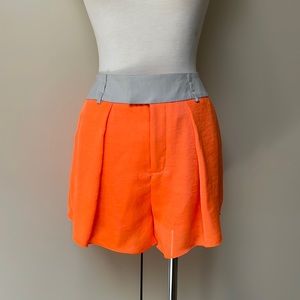 Helmet Lang Shorts / Size: 4 / Orange & Grey